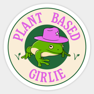 Plant Based Girlie Sticker